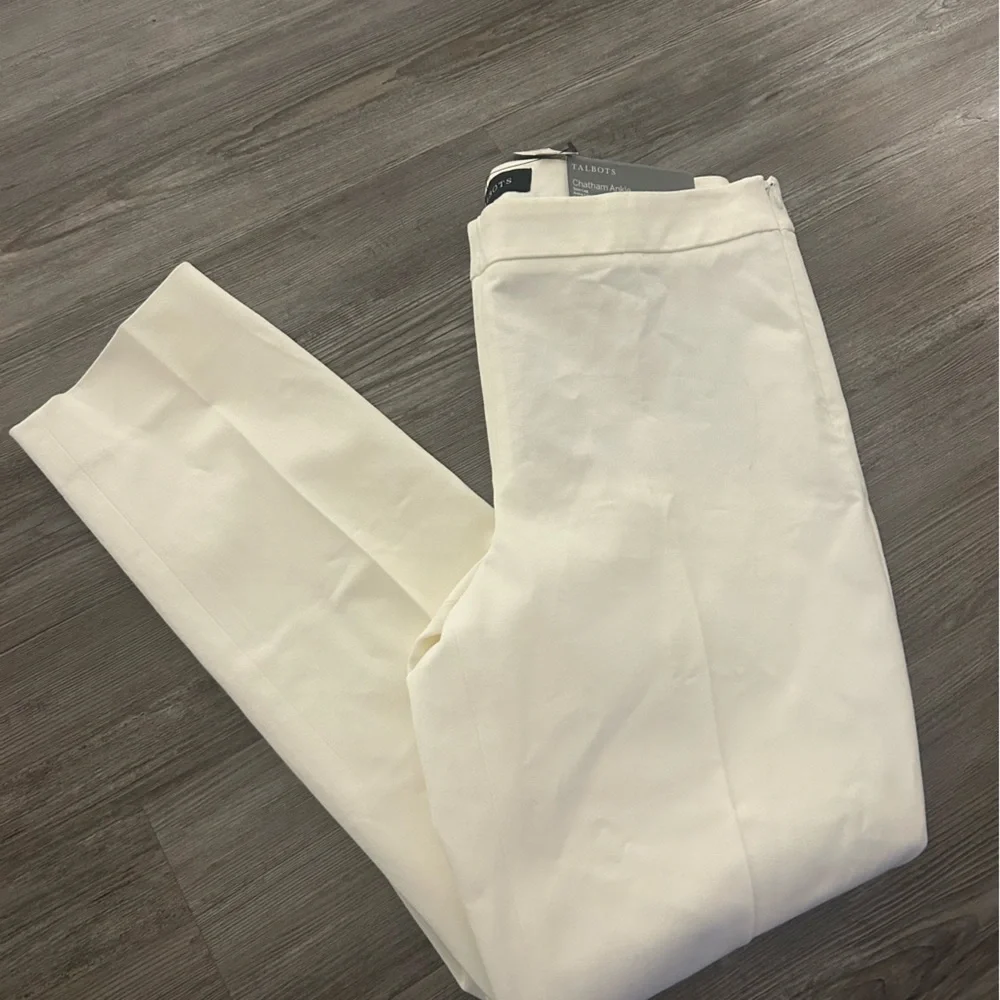 Talbots Chatham ankle pants white 6P - Picture 4 of 5